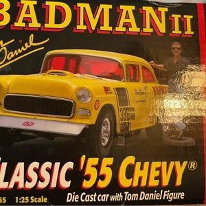 TOM DANIELS' BADMAN 2 CLASSIC '55 CHEVY 1/25 SCALE DIECAST BY REVELL